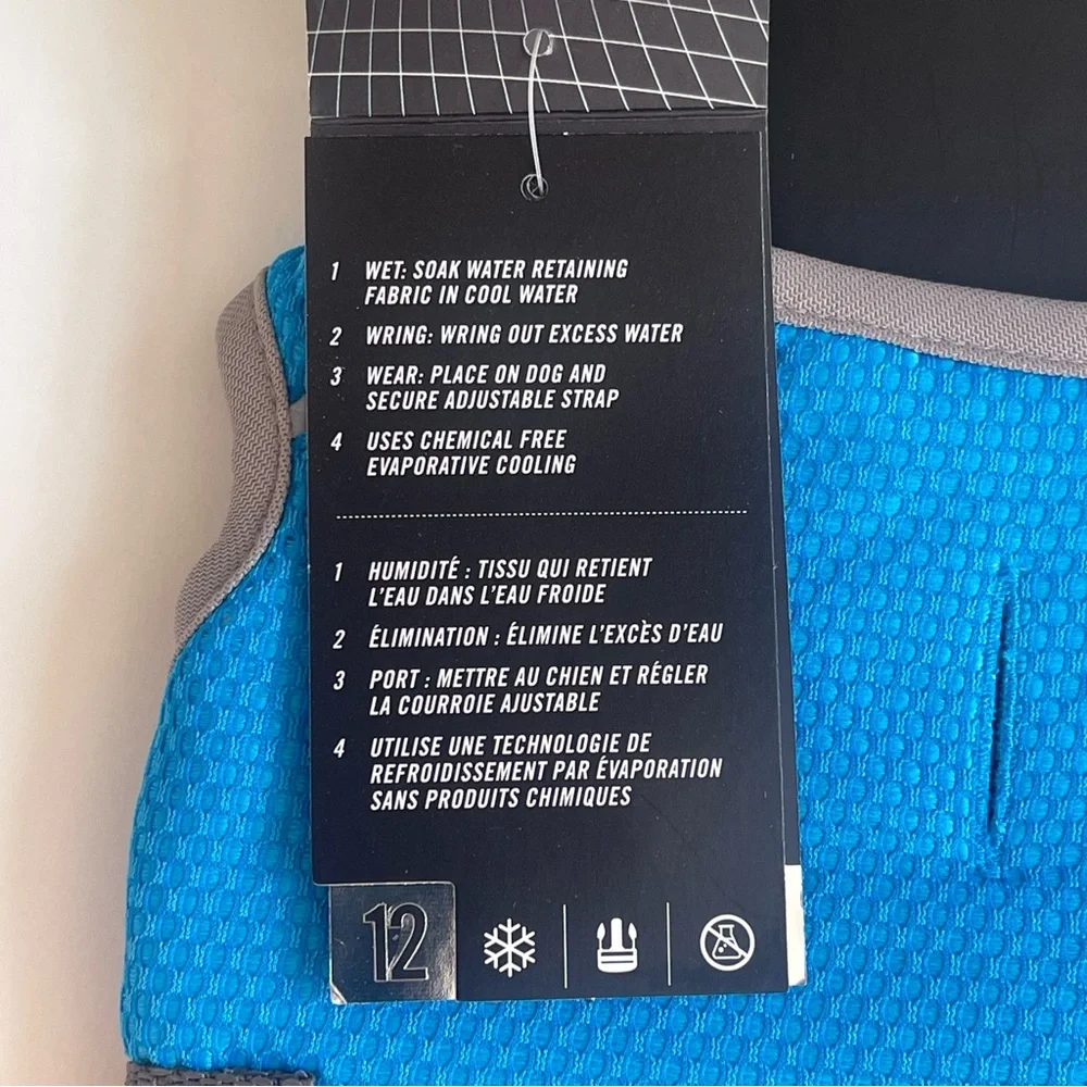 Canada Pooch Chill Seeker Cooling Vest - Blue - Size 12
